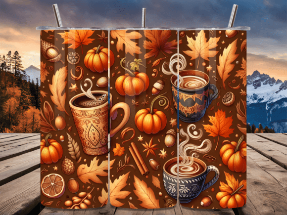 Autumn Coffee Pumpkin Tumbler Wrap Review