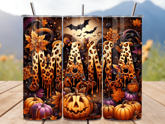 Autumn Halloween Mama Tumbler Wrap Review
