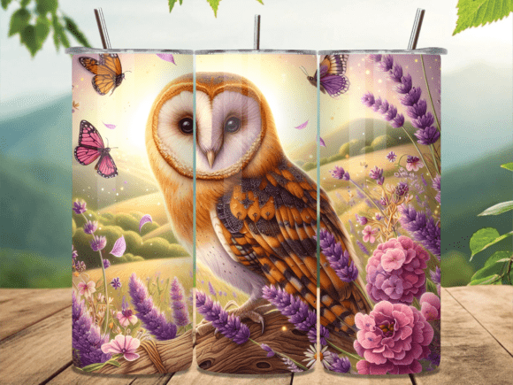 Barn Owl Lavender Field Tumbler Wrap Review