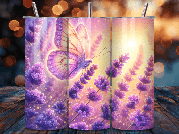 Butterfly Lavender Flower Tumbler Wrap Review