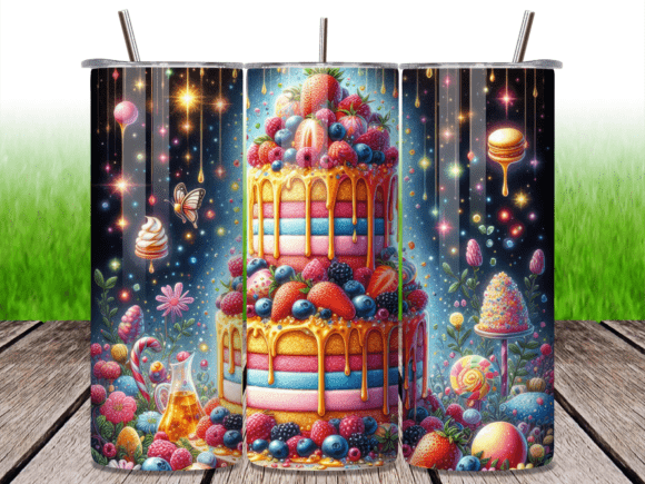 Colorful Berry Cake Sweet Tumbler Wrap Review