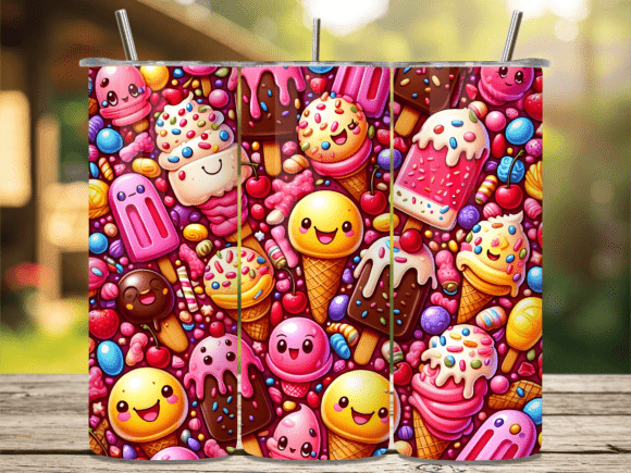 Colorful Dessert Pattern Tumbler Wraps Review