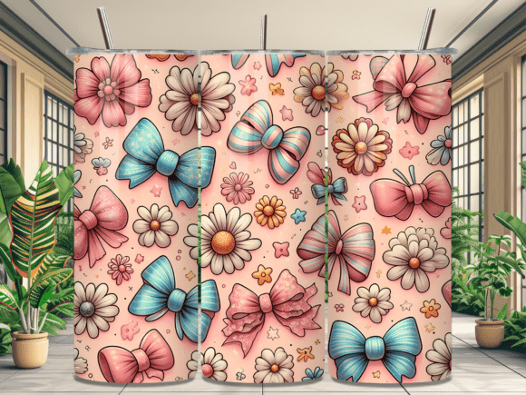 Coquette Pink Bows Flowers Tumbler Wrap Review