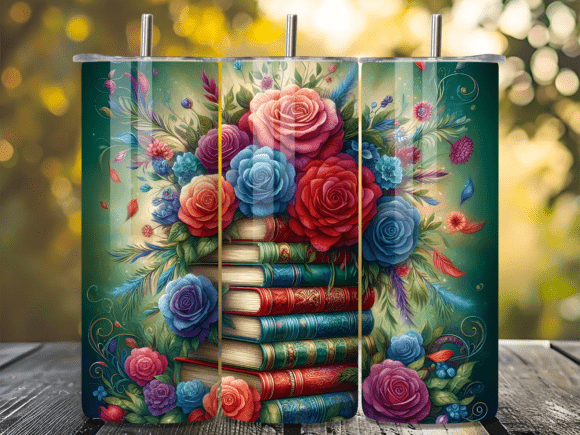 Dark Floral Gothic Books Tumbler Wraps Review