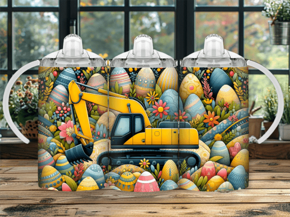 Digger Construction Sippy Cup Tumbler Wraps