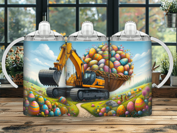 Easter Digger Egg Sippy Cup Kids Tumbler Review