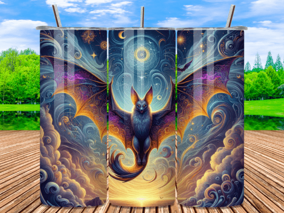 Ethereal Fantasy Sun Bat Tumbler Wraps Review