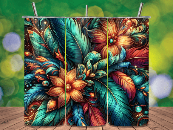 Floral Feather Tumbler Wraps Review
