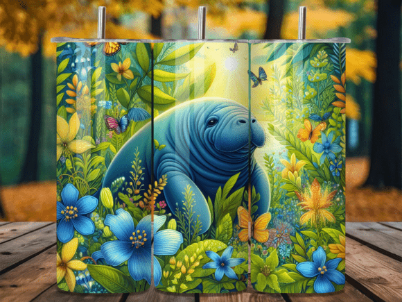 Floral Manatee Garden Butterfly Tumbler Wraps Review