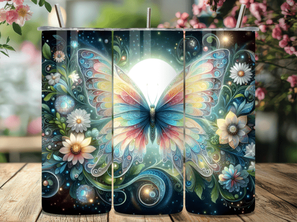 Floral Moon Butterfly Tumbler Wrap Review