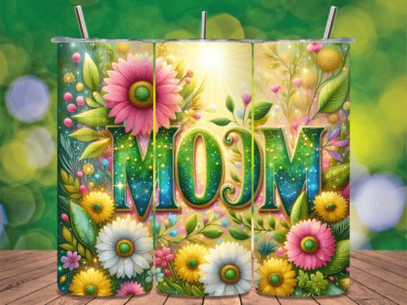 Floral Spring Garden Mom Tumbler Wrap Review