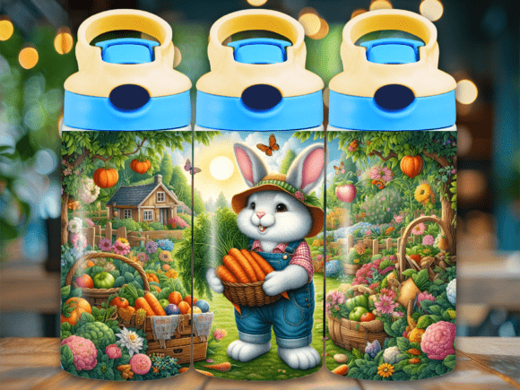 Gardener Easter Bunny Flip Top Tumbler Wraps Review