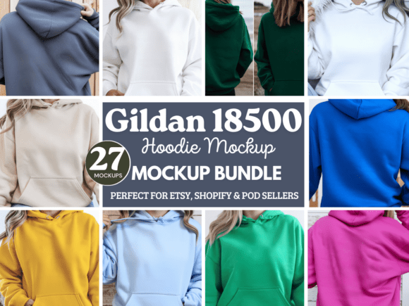 Gildan 18500 Hoodie Mockup Bundle 7 Review