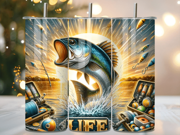 Golden Sunset Bass Fishing Tumbler Wraps Review