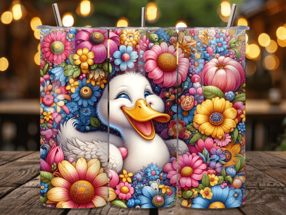Happy White Duck Floral Tumbler Wrap Review