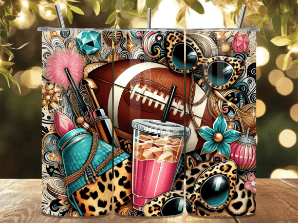 Leopard Football Game Day Tumbler Wrap