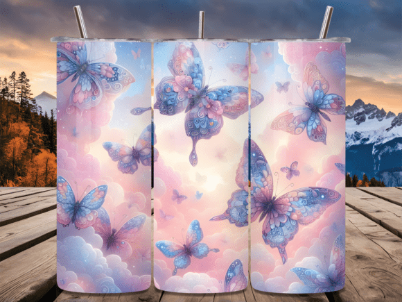 Magic Pastel Butterfly Tumbler Wraps Review