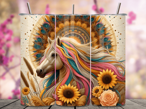Mandala Sunflower Horse Tumbler Wrap Review