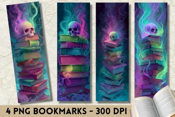 Modern Luxury Blue Bookshelf Bookmark Crafts