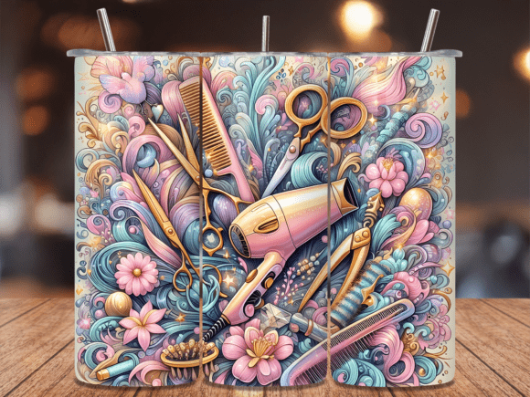 Pastel Floral Hairstylist Tumbler Wrap Review