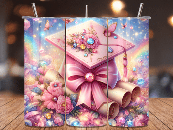 Pastel Graduation Cap Day Tumbler Wraps Review