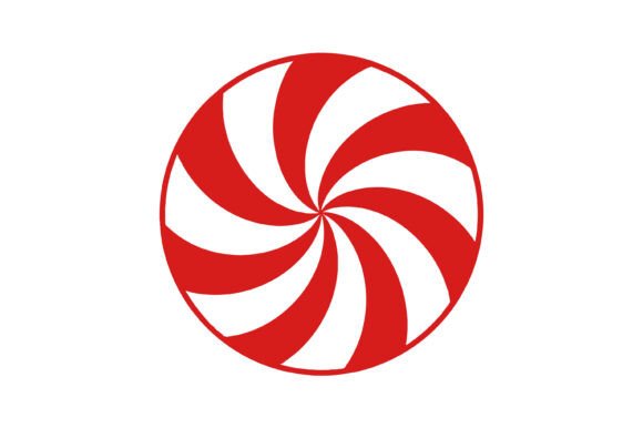 Peppermint Candy Swirl Icon for Crafts