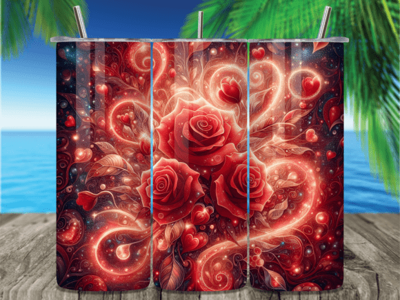 Red Rose Heart Bokeh Tumbler Wrap Review
