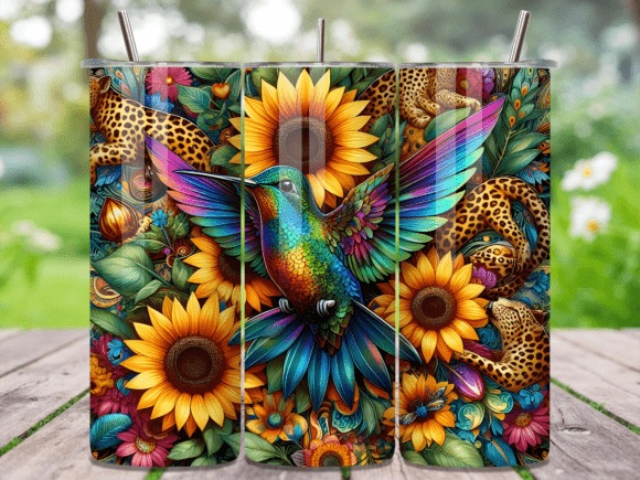 Sunflower Leopard Hummingbird Tumbler Wraps Review
